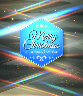 new year christmas labels and background