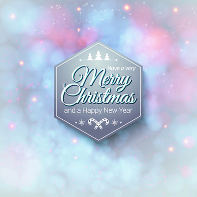 new year christmas labels and background