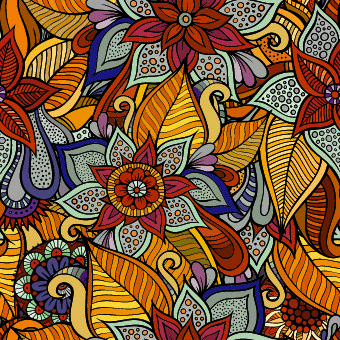 decorative seamless pattern vector