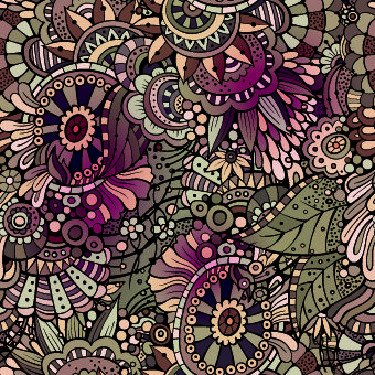 decorative seamless pattern vector