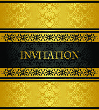 golden luxury frame vector graphics