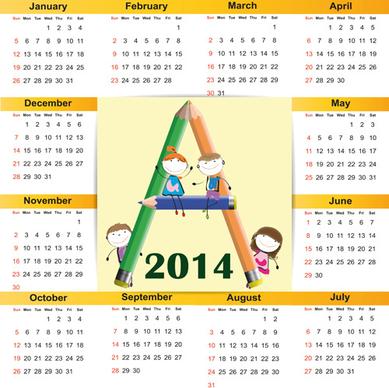 calendar14 vector huge collection