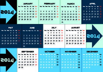 calendar14 vector huge collection