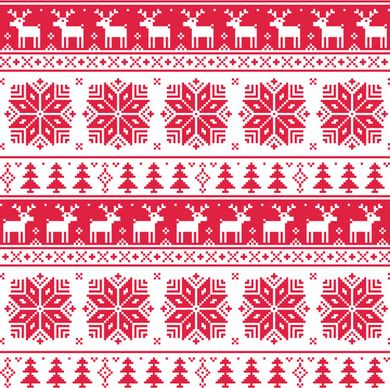 christmas patterns vector set