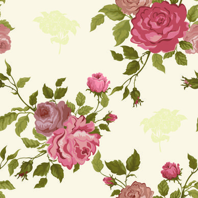 vintage flower vector patterns