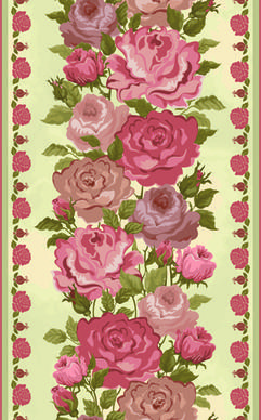 vintage flower and frames vector