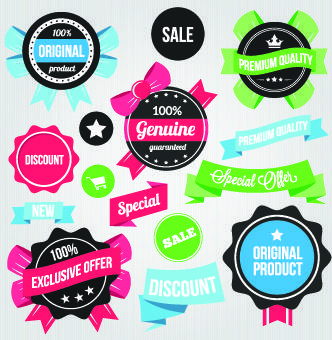 product elements labels vector