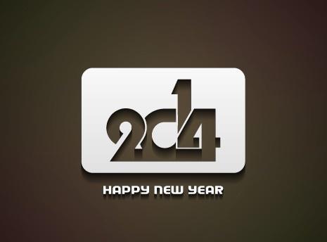 2014 new year background vector graphics