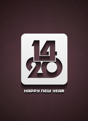 2014 new year background vector graphics