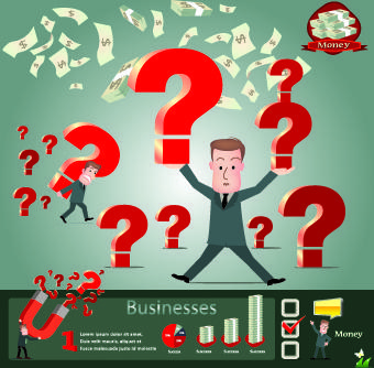 business money infographics vector