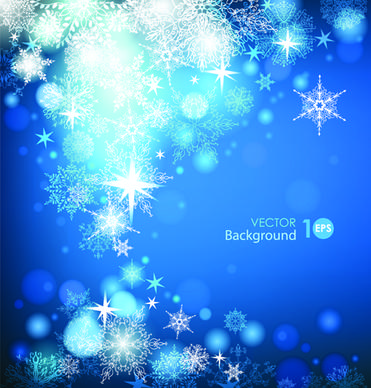 snowflake blue christmas background