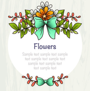 flower decor illustration vector