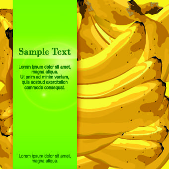 banana background vector graphic