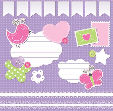 cute baby backgrounds vector