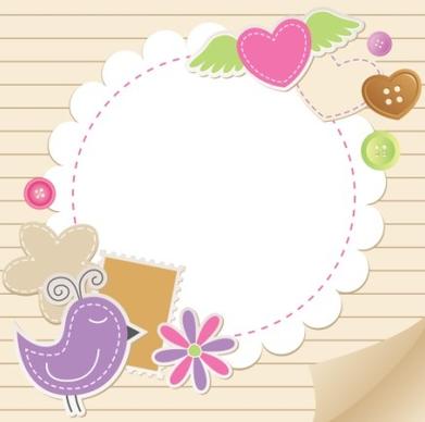 cute baby backgrounds vector