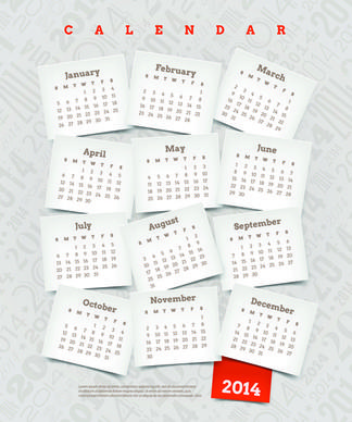 calendar14 vector huge collection