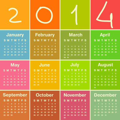 calendar14 vector huge collection