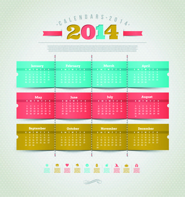 calendar14 vector huge collection