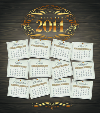 calendar14 vector huge collection