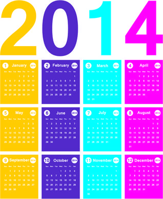 calendar14 vector huge collection