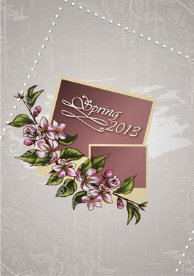 vintage spring floral background