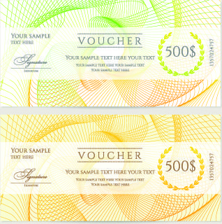 voucher template vector design