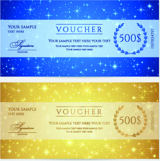 voucher template vector design