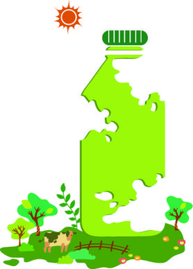 ecology objects illustration design vector