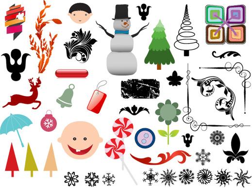 christmas adornment vector design