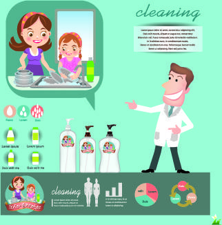 creative teeth care infographics vectors