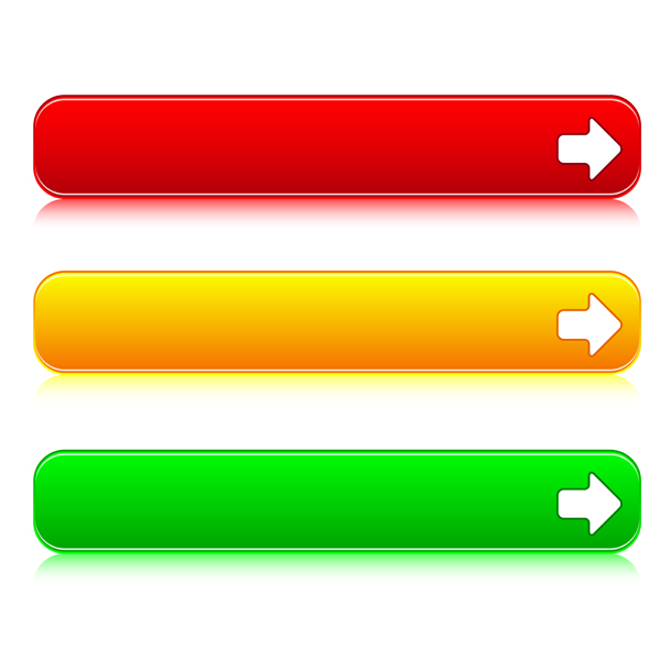 color web buttons vector