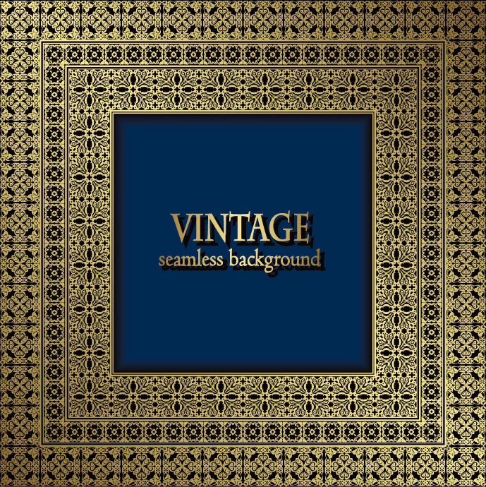 vintage seamless background vector