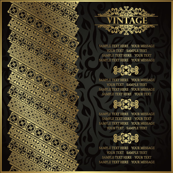 vintage seamless background vector