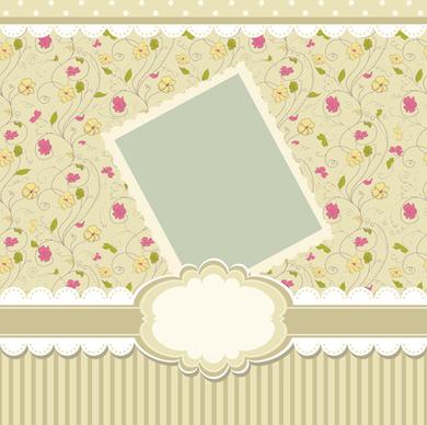 baby frame backgrounds vector