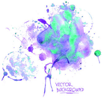 watercolor art background vector