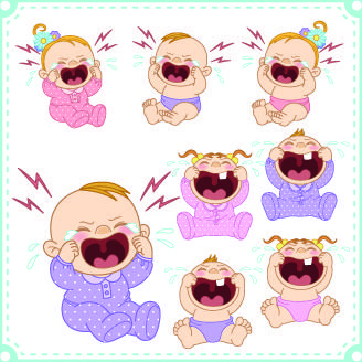 lovely baby design vector