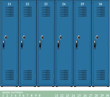 set of school design elements vector