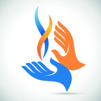 hands logo design vector