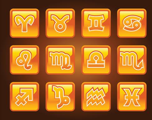 creative horoscope design vector