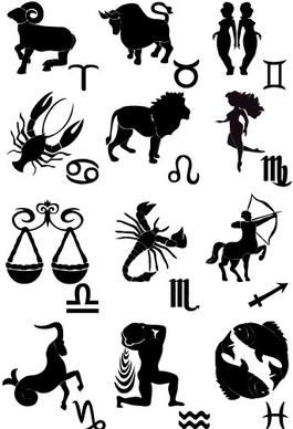 creative horoscope design vector