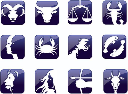 creative horoscope design vector