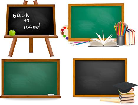 school wordpad design vector