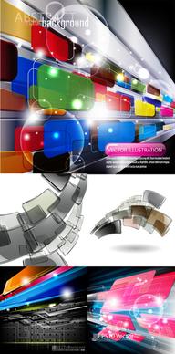 colorful technology background vector