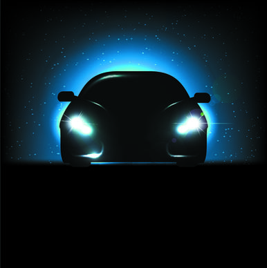 car lighting background vector