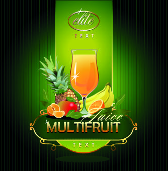 fresh juice vector background