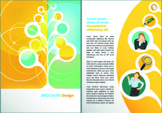 business flyer and brochure cover design vector