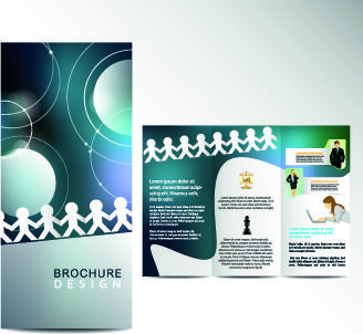 business flyer and brochure cover design vector