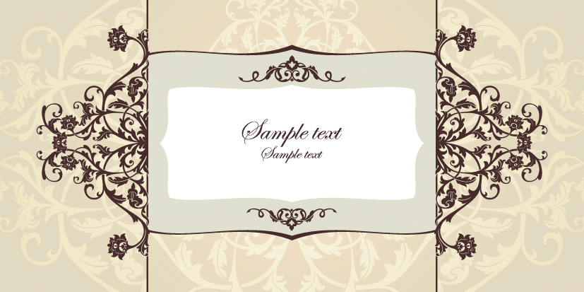 ornate pattern border vector