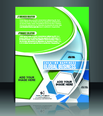 business flyer and brochure cover design vector