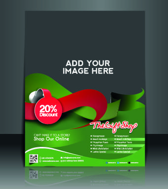 business flyer and brochure cover design vector